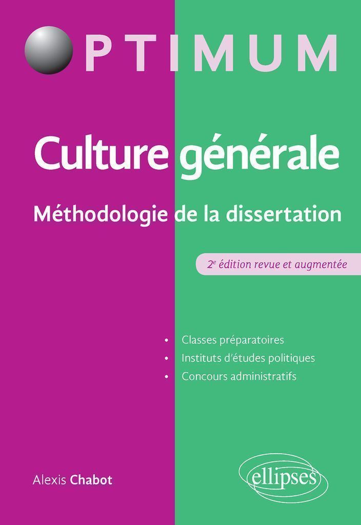 Cover image for Culture generale - Methodologie de la dissertation - 2e edition revue et augmentee