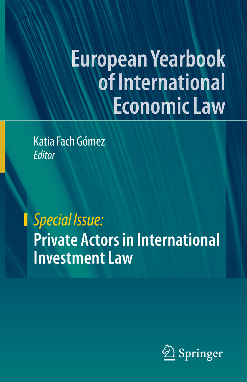 Cover image for Private Actors in International Investment Law