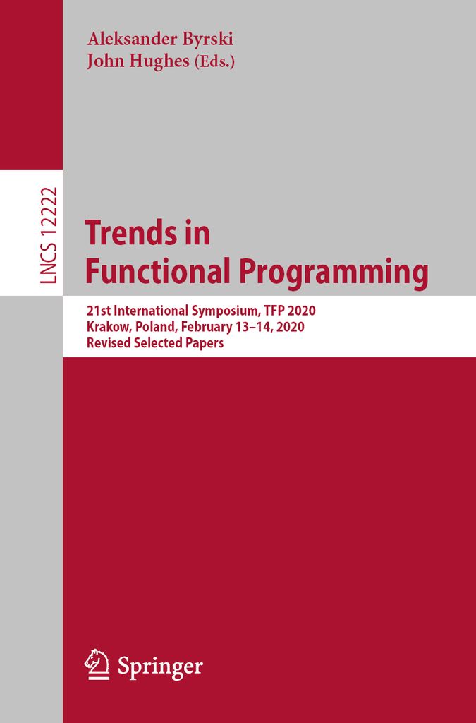 Cover image for Trends in Functional Programming
