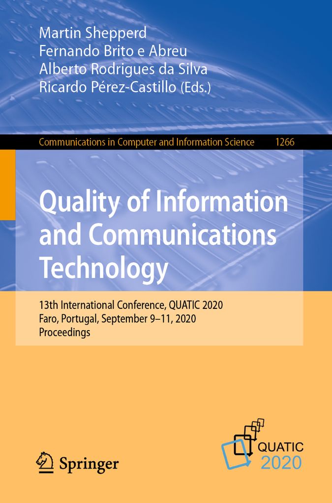 Cover image for Quality of Information and Communications Technology