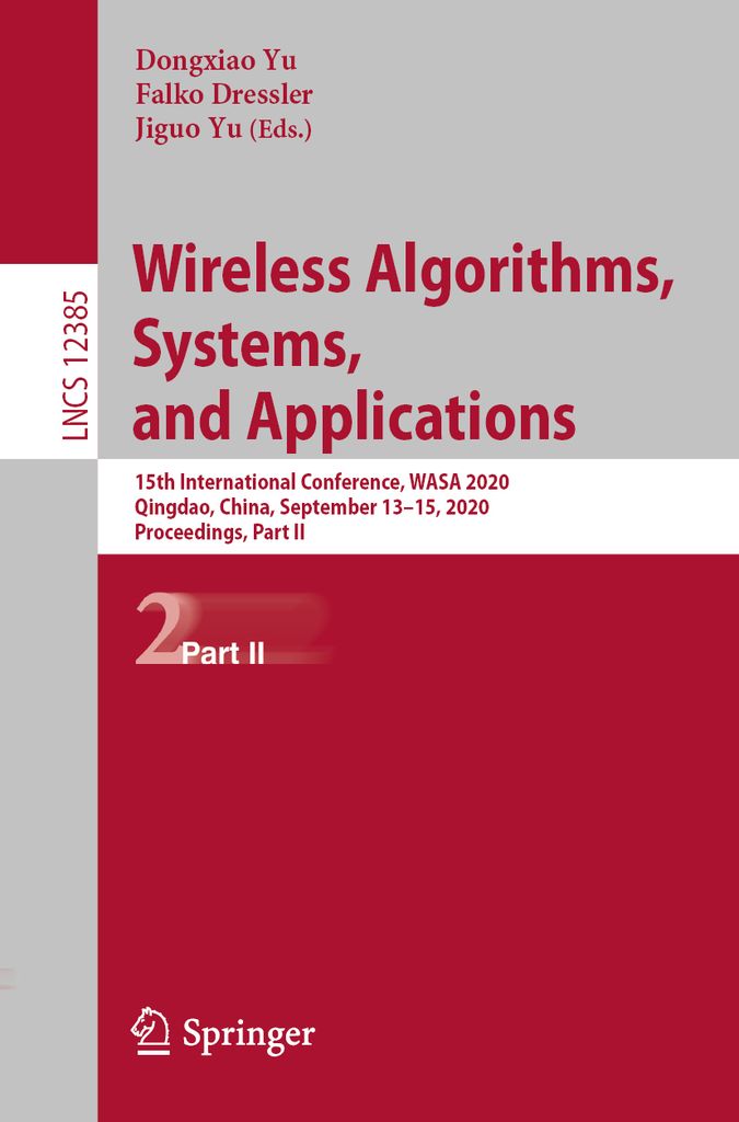 Cover image for Wireless Algorithms, Systems, and Applications