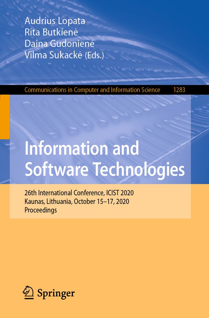 Cover image for Information and Software Technologies