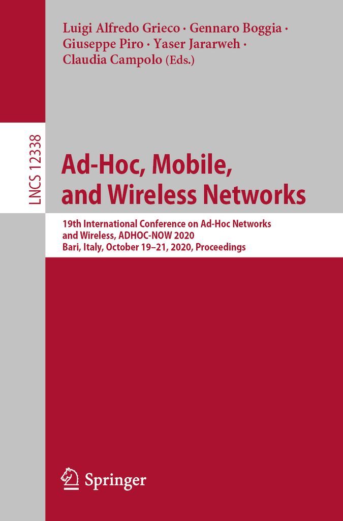 Cover image for Ad-Hoc, Mobile, and Wireless Networks