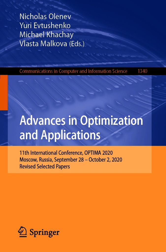 Cover image for Advances in Optimization and Applications