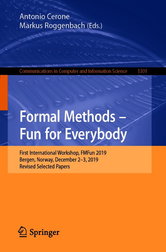 Cover image for Formal Methods  Fun for Everybody