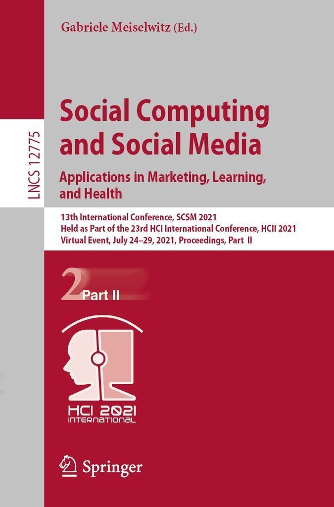 Cover image for Social Computing and Social Media: Applications in Marketing, Learning, and Health