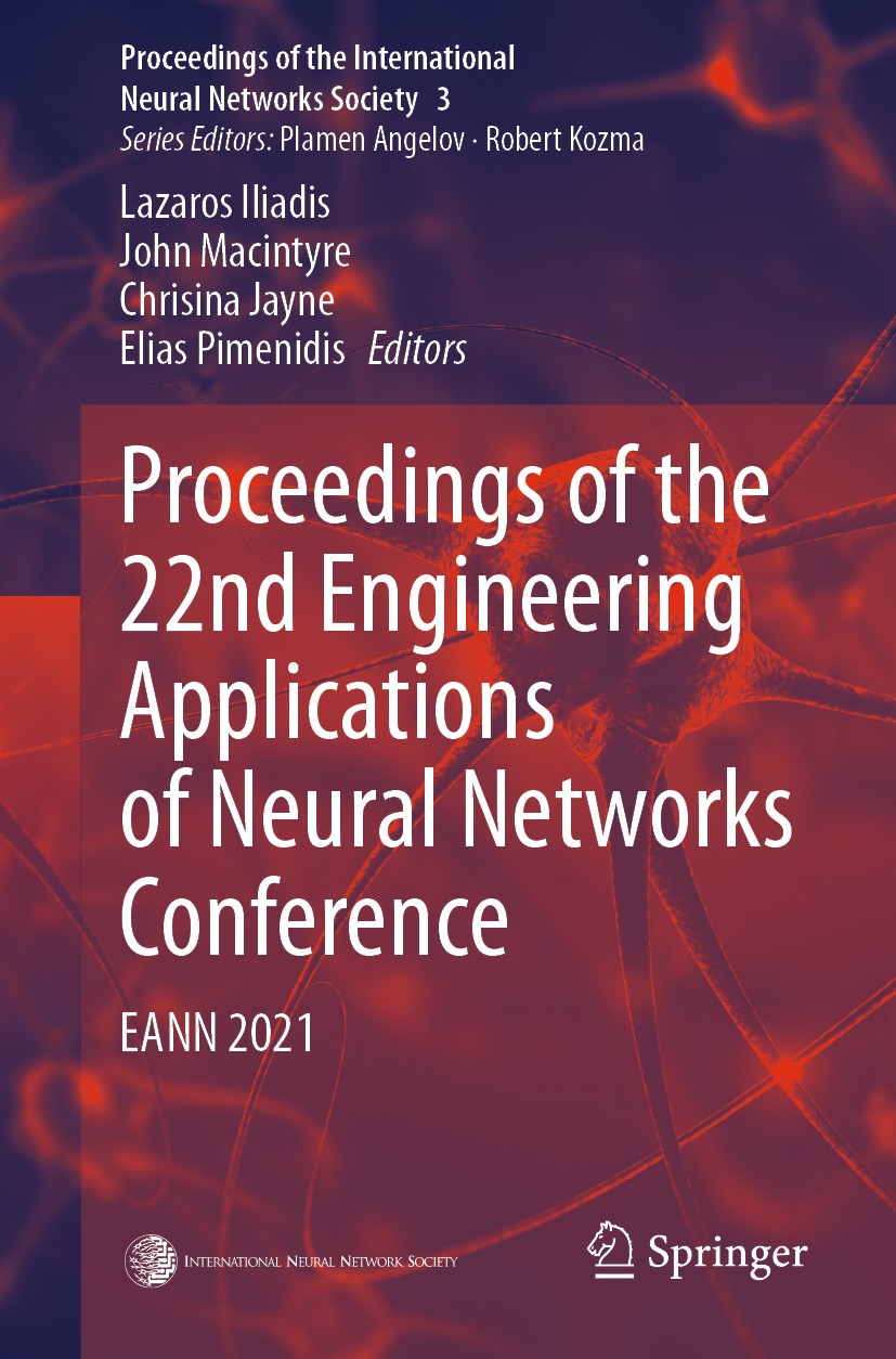 Cover image for Proceedings of the 22nd Engineering Applications of Neural Networks Conference