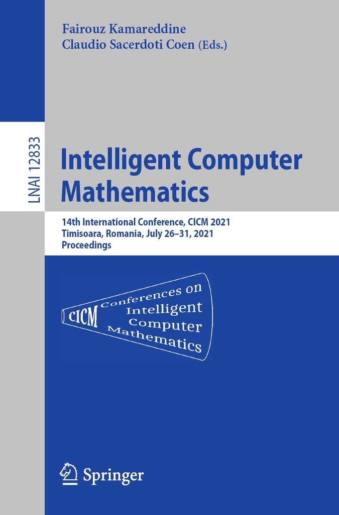 Cover image for Intelligent Computer Mathematics