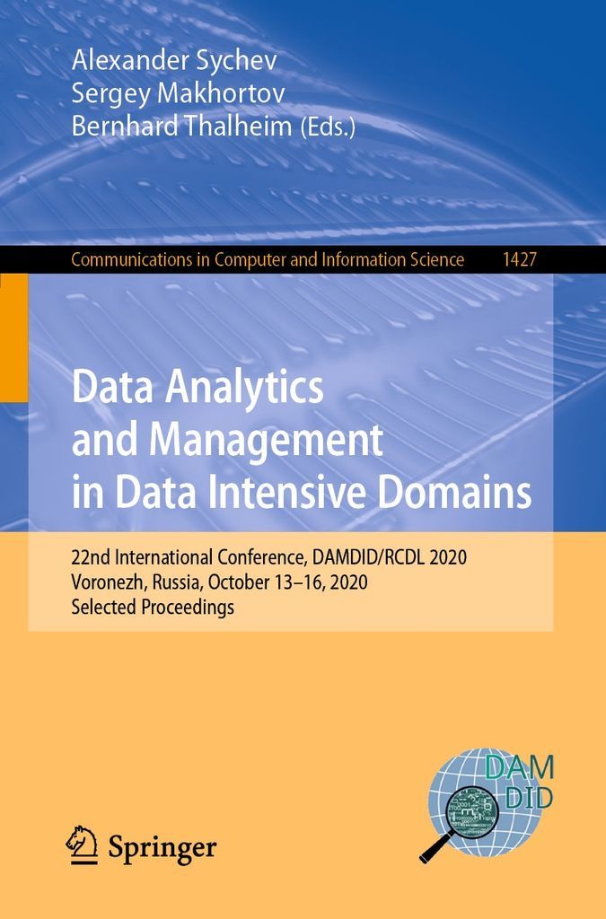 Cover image for Data Analytics and Management in Data Intensive Domains