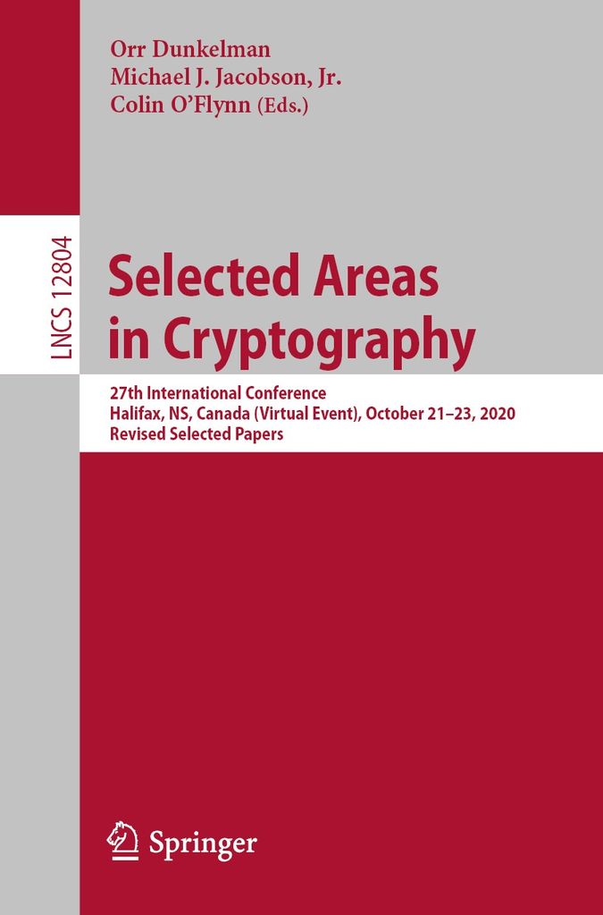 Cover image for Selected Areas in Cryptography