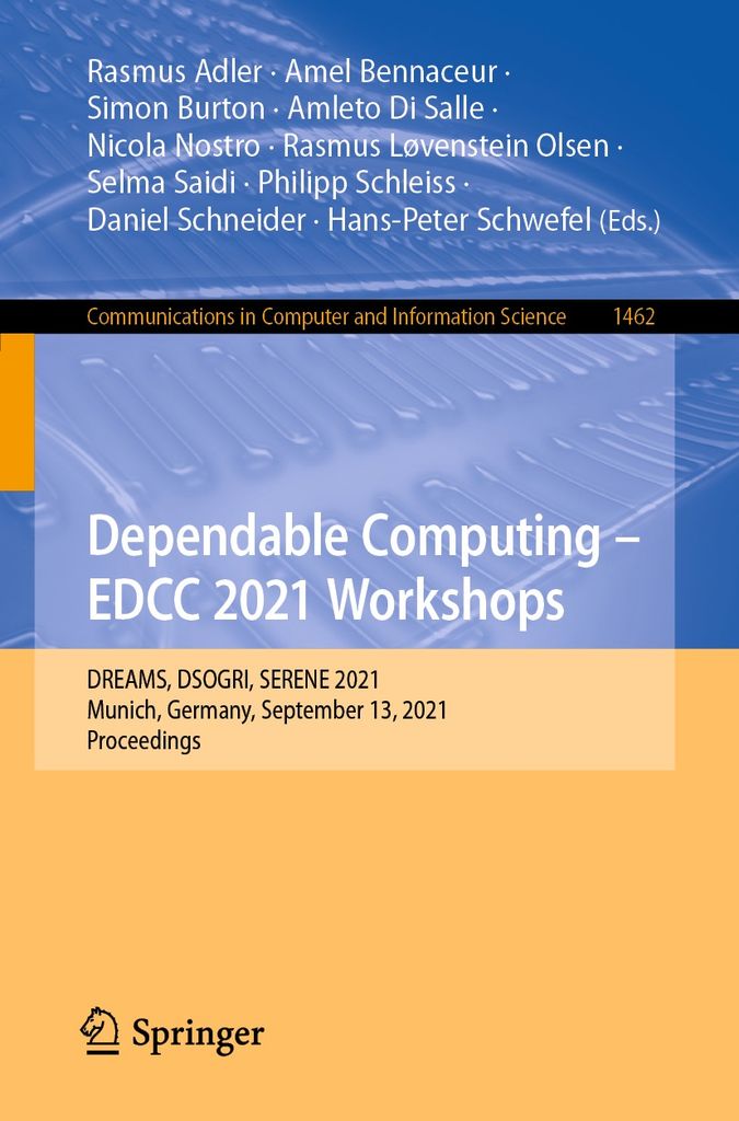 Cover image for Dependable Computing - EDCC 2021 Workshops