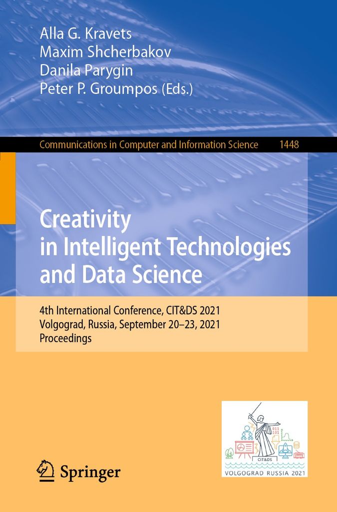 Cover image for Creativity in Intelligent Technologies and Data Science