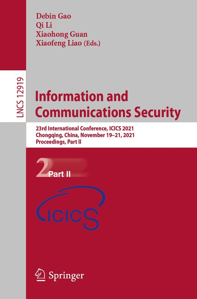 Cover image for Information and Communications Security