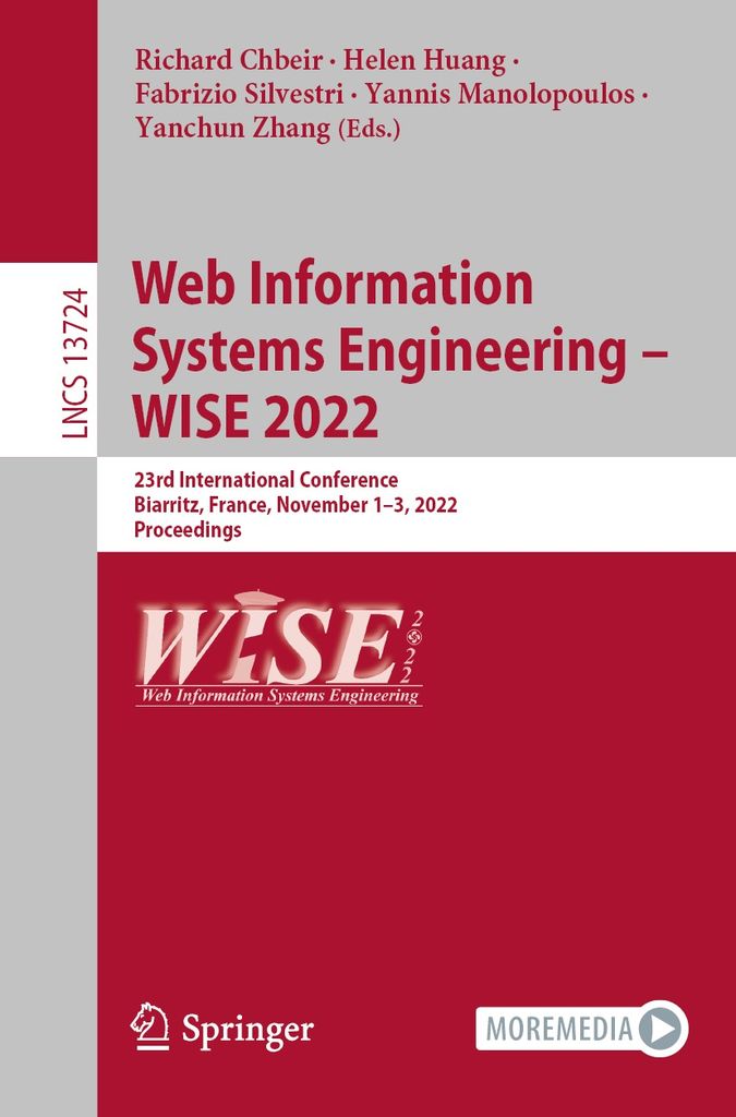Cover image for Web Information Systems Engineering  WISE 2022