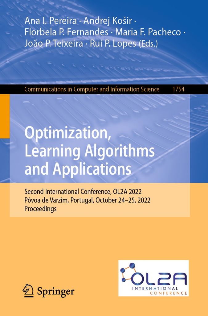 Cover image for Optimization, Learning Algorithms and Applications
