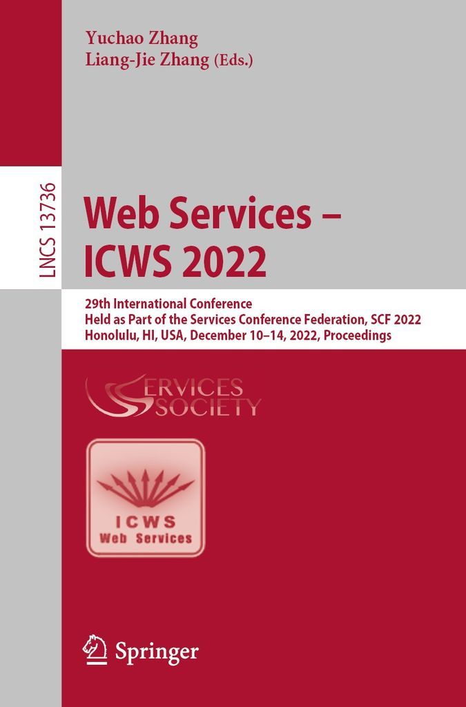 Cover image for Web Services  ICWS 2022