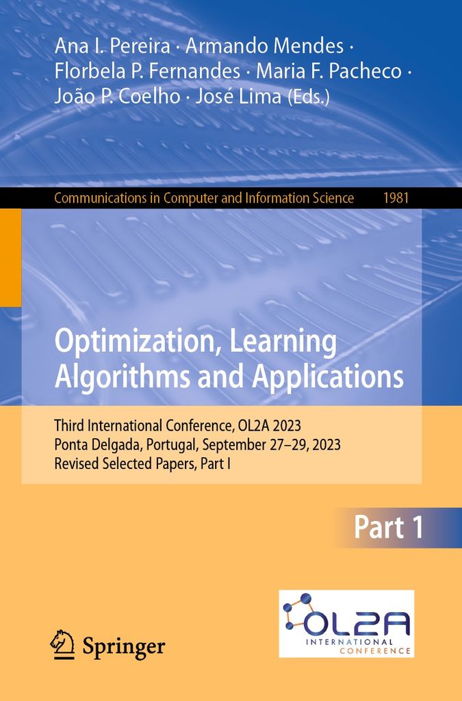 Cover image for Optimization, Learning Algorithms and Applications