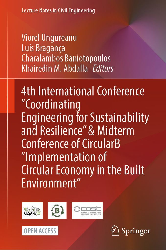 Cover image for 4th International Conference "Coordinating Engineering for Sustainability and Resilience" & Midterm Conference of CircularB Implementation of Circular Economy in the Built Environment
