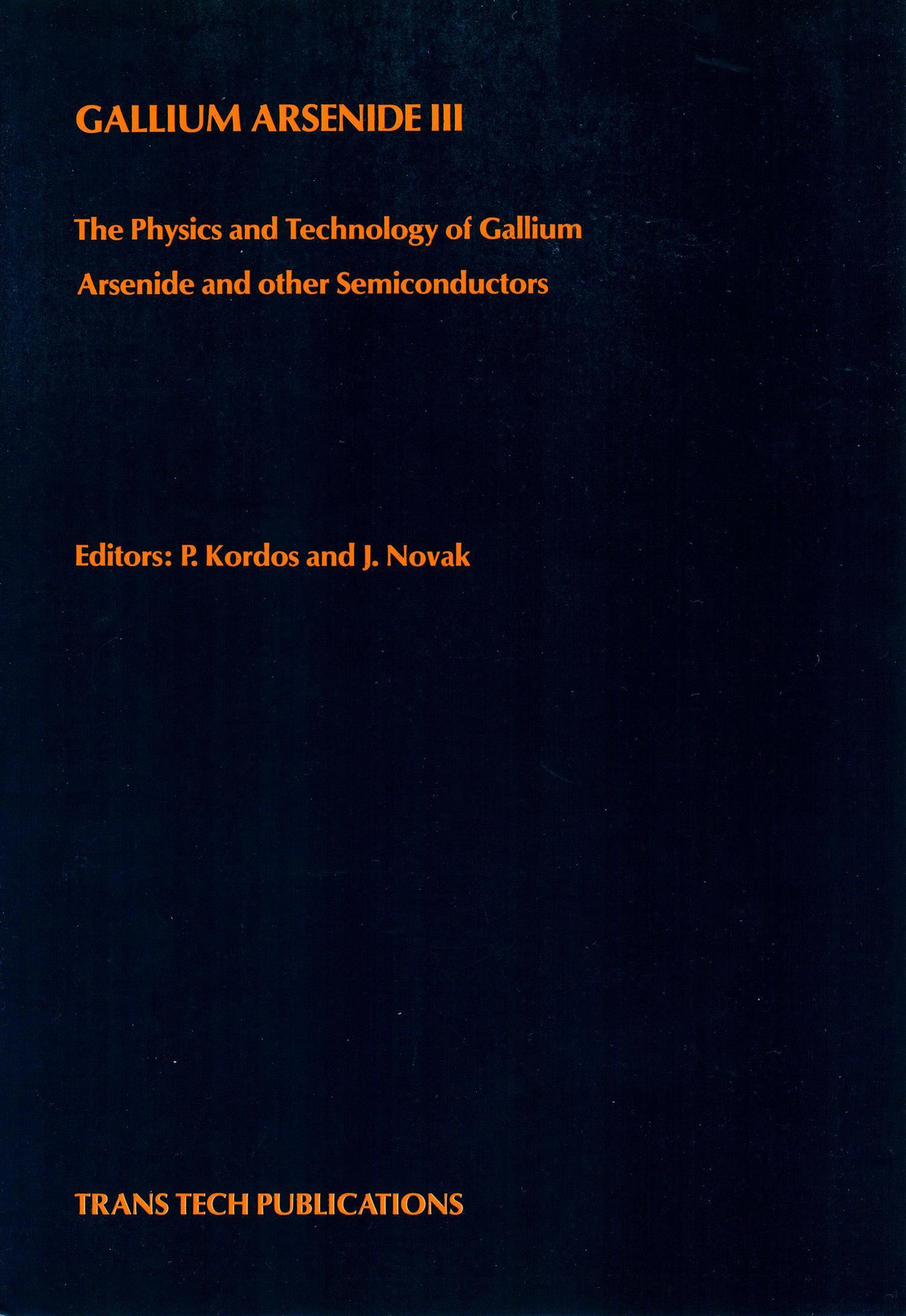 Cover image for Gallium Arsenide III