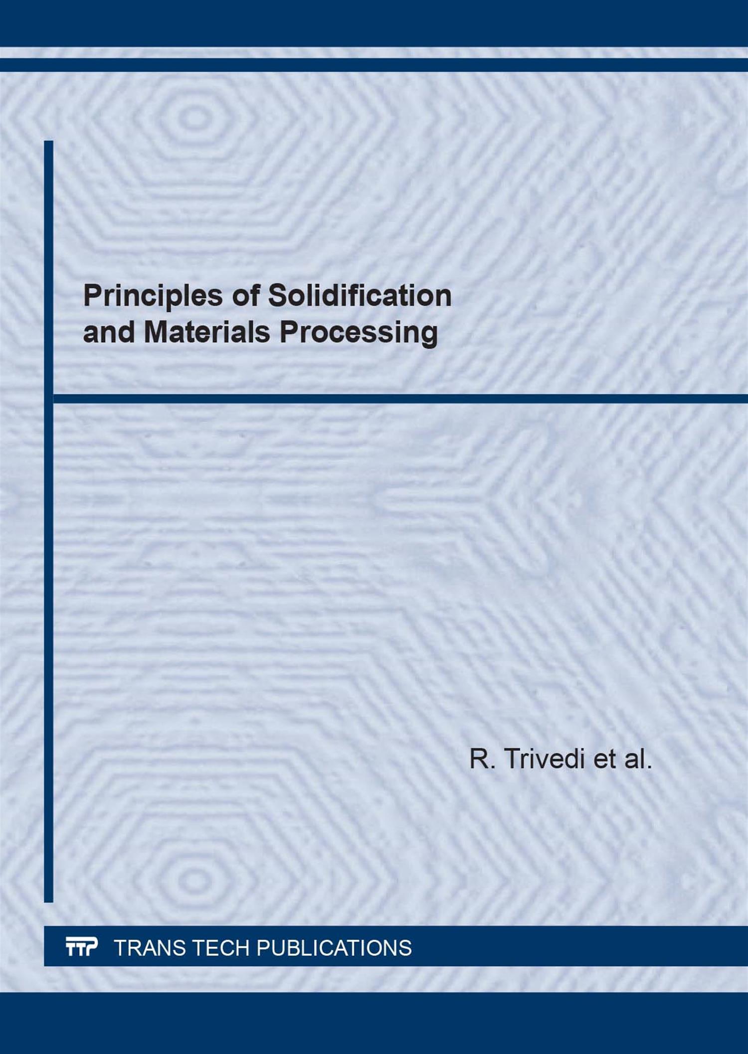 Cover image for Principles of Solidification and Materials Processing