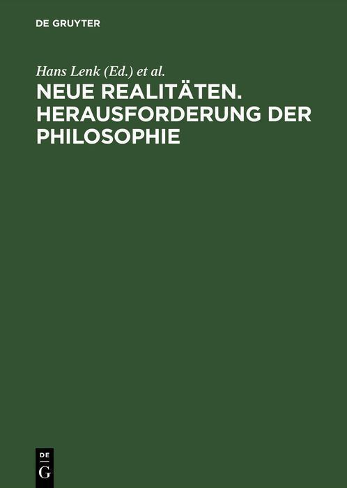 Cover image for Neue Realitaten. Herausforderung der Philosophie