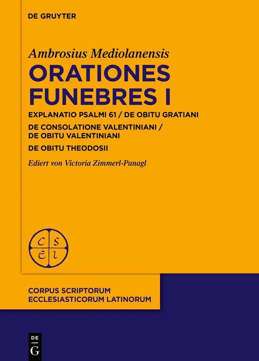 Cover image for Orationes funebres I