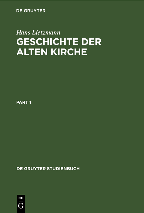 Cover image for Geschichte der Alten Kirche