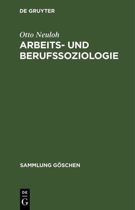Cover image for Arbeits- und Berufssoziologie