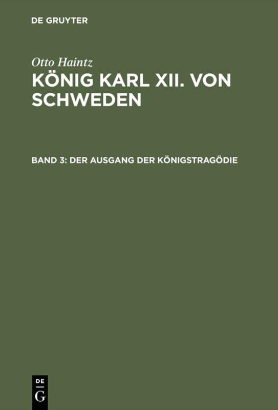 Cover image for Der Ausgang der Konigstragodie (17151719)