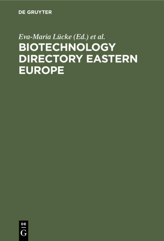 Cover image for Biotechnology Directory Eastern Europe