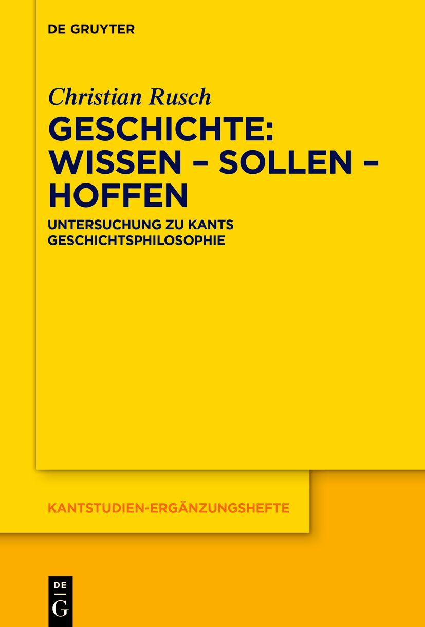 Cover image for Geschichte: Wissen  Sollen  Hoffen