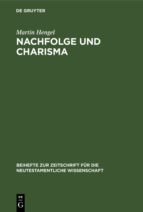 Cover image for Nachfolge und Charisma