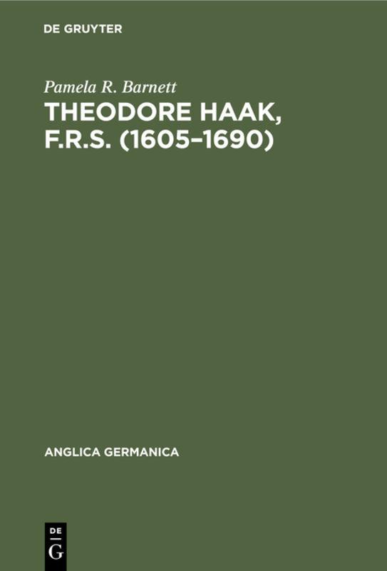 Cover image for Theodore Haak, F.R.S. (16051690)