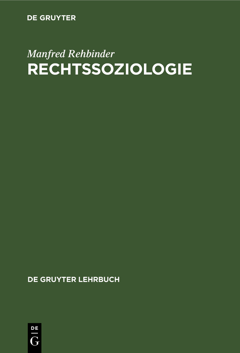 Cover image for Rechtssoziologie