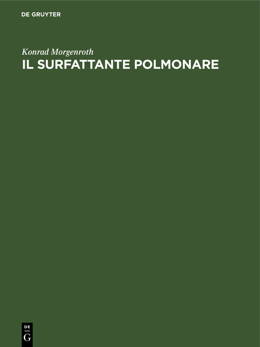 Cover image for Il surfattante polmonare