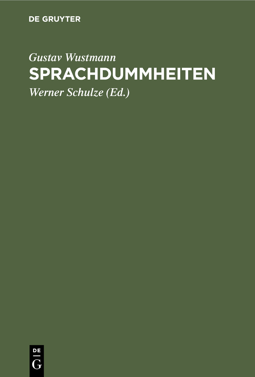 Cover image for Sprachdummheiten