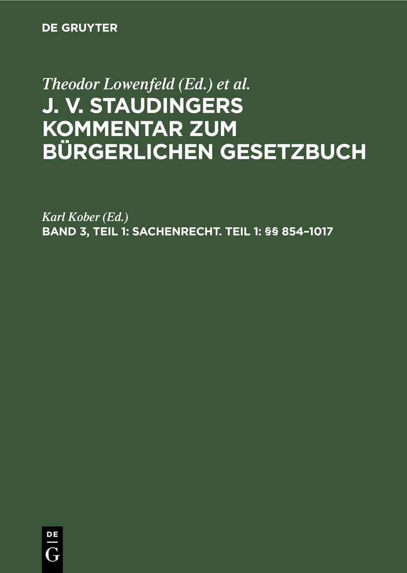Cover image for Sachenrecht. Teil 1:  8541017