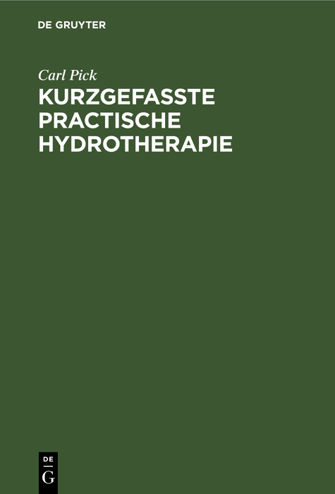 Cover image for Kurzgefasste practische Hydrotherapie
