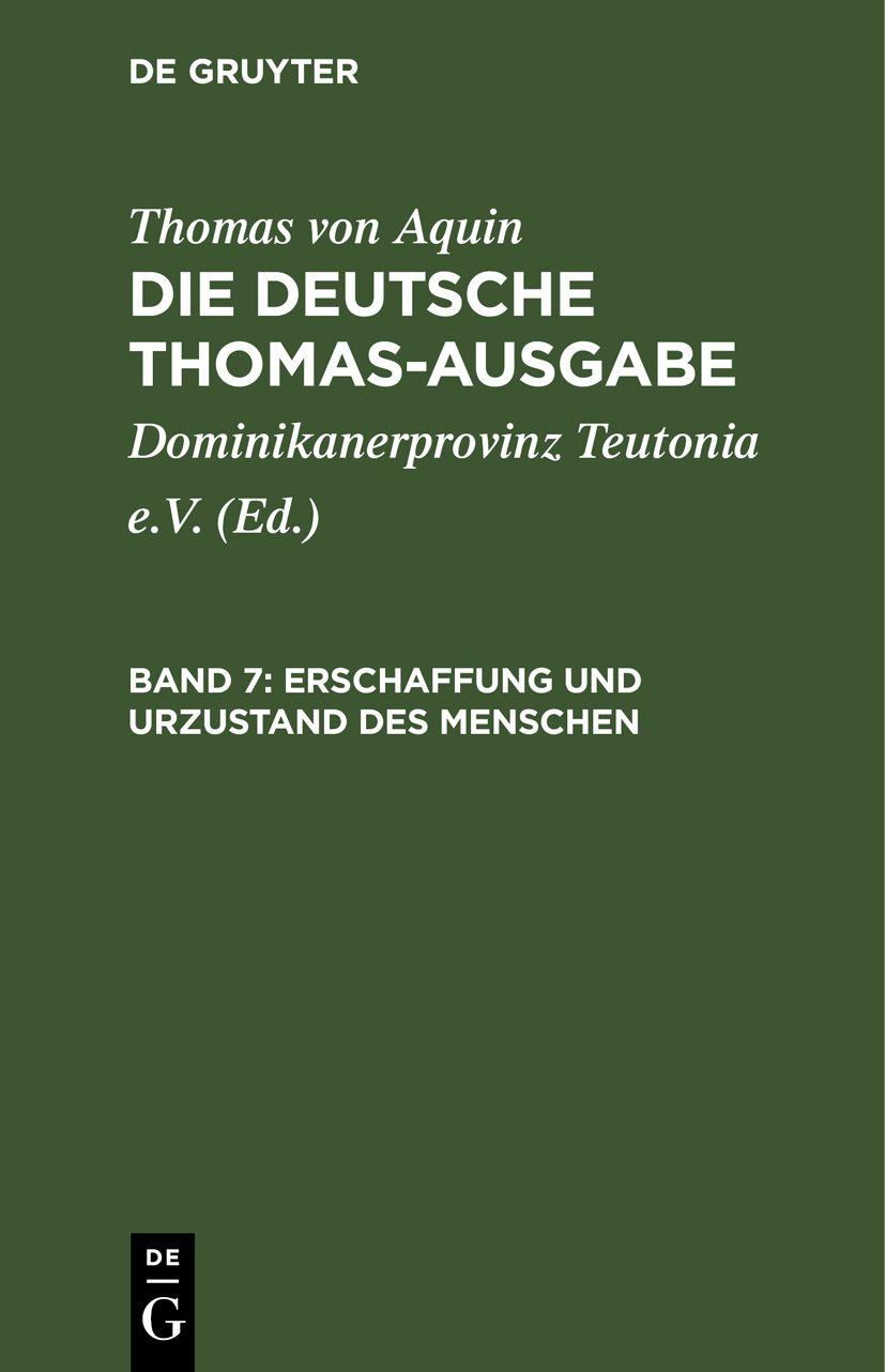 Cover image for Erschaffung und Urzustand des Menschen