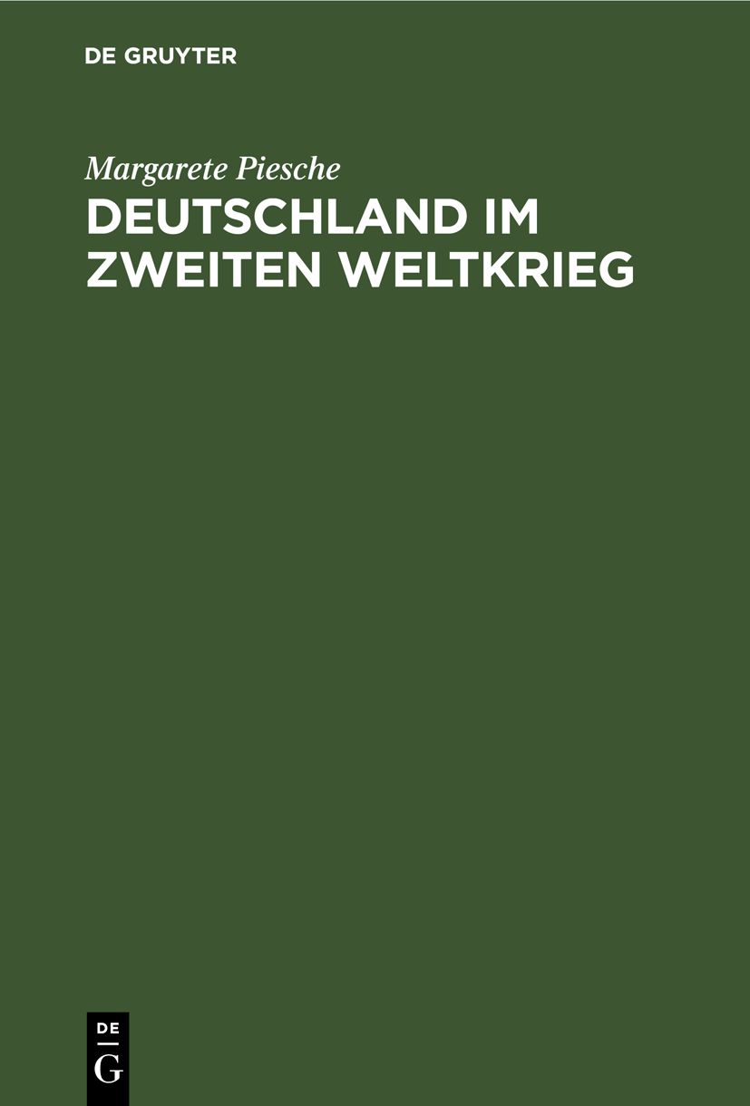 Cover image for Deutschland im zweiten Weltkrieg