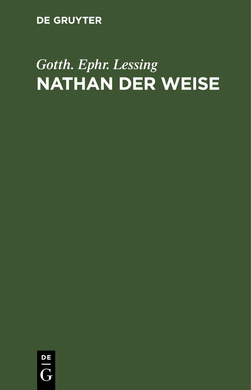Cover image for Nathan der Weise