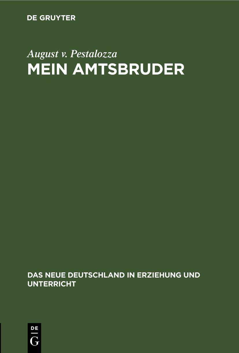 Cover image for Mein Amtsbruder