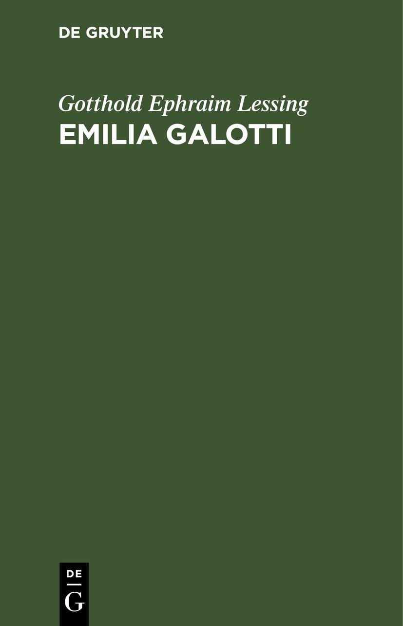 Cover image for Emilia Galotti