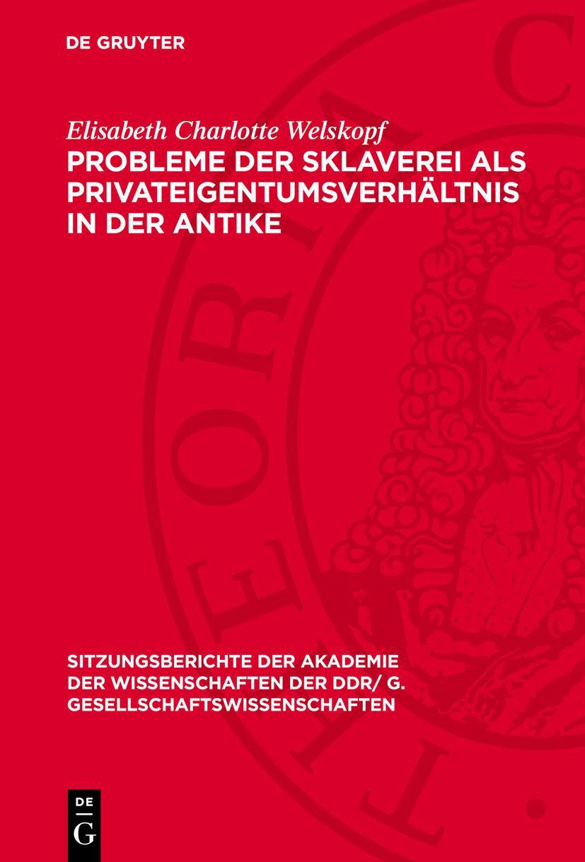 Cover image for Probleme der Sklaverei als Privateigentumsverhaltnis in der Antike