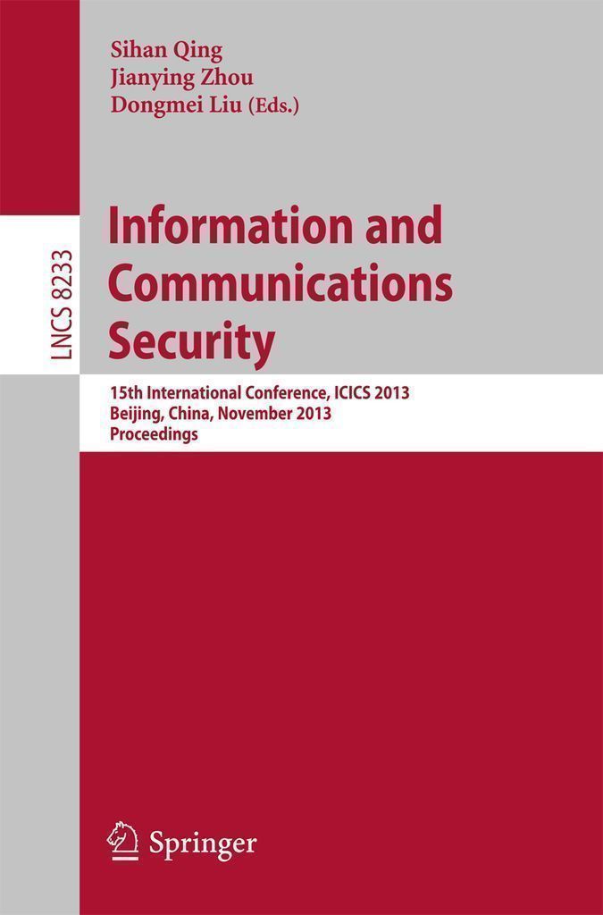 Cover image for Information and Communications Security