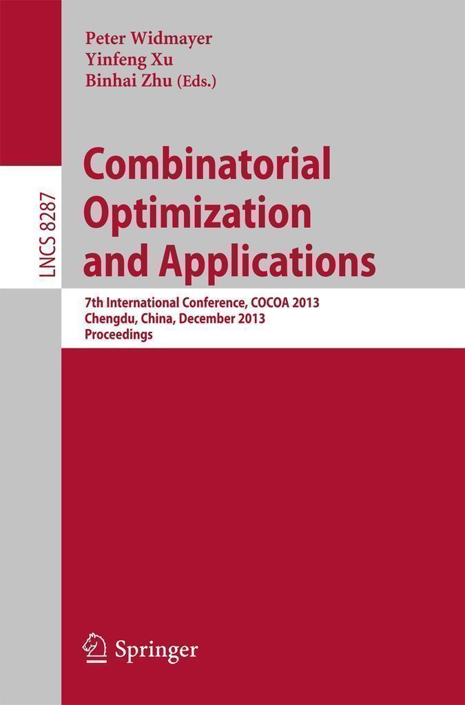 Cover image for Combinatorial Optimization and Applications