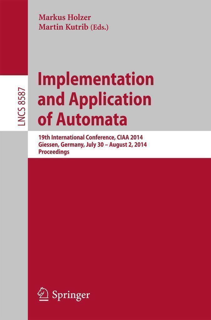 Cover image for Implementation and Application of Automata