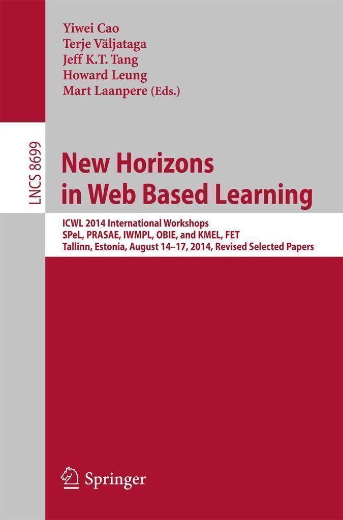 Cover image for New Horizons in Web Based Learning
