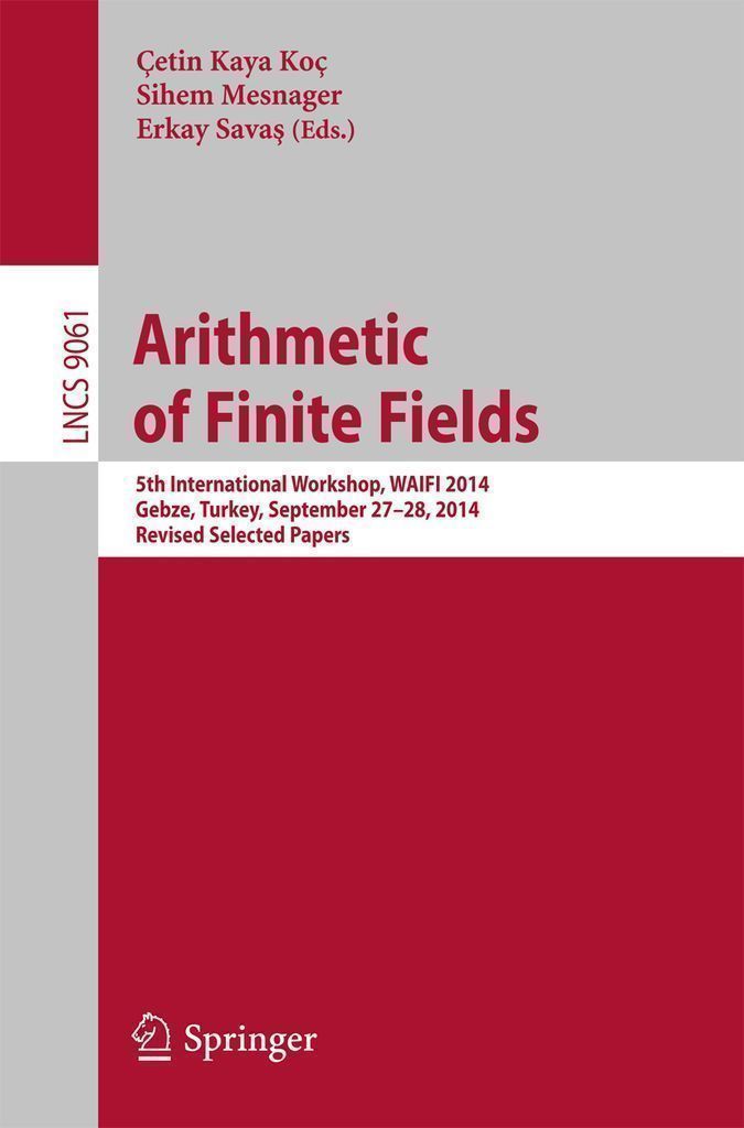 Cover image for Arithmetic of Finite Fields