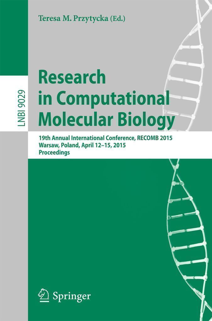 Cover image for Research in Computational Molecular Biology